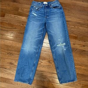 Universal Blue mod rise 90s baggy Women's Jeans